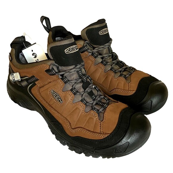 Keen Targhee IV Hiking Shoes Boots Waterproof Low Brown Brown NEW 12 Mens Gorp - Picture 1 of 16